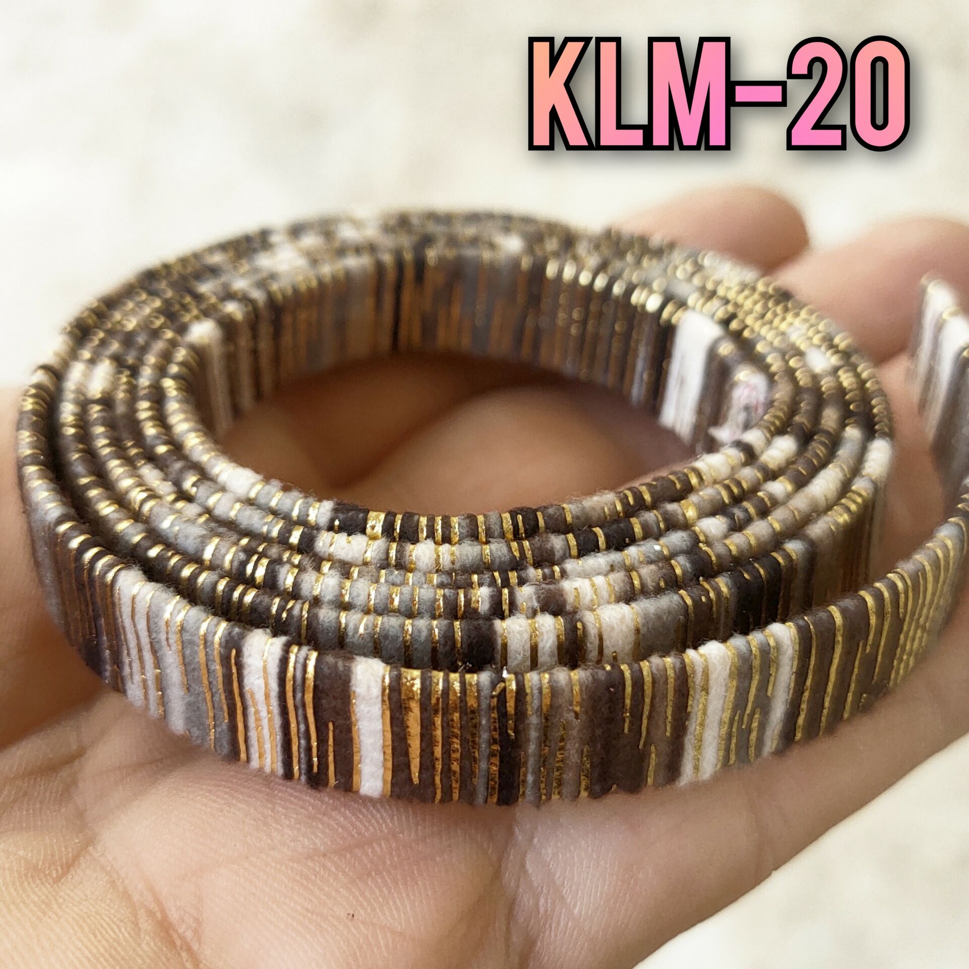 KLM-20 Yassı Simli Kilim Kordon ( Bohem Kordon)