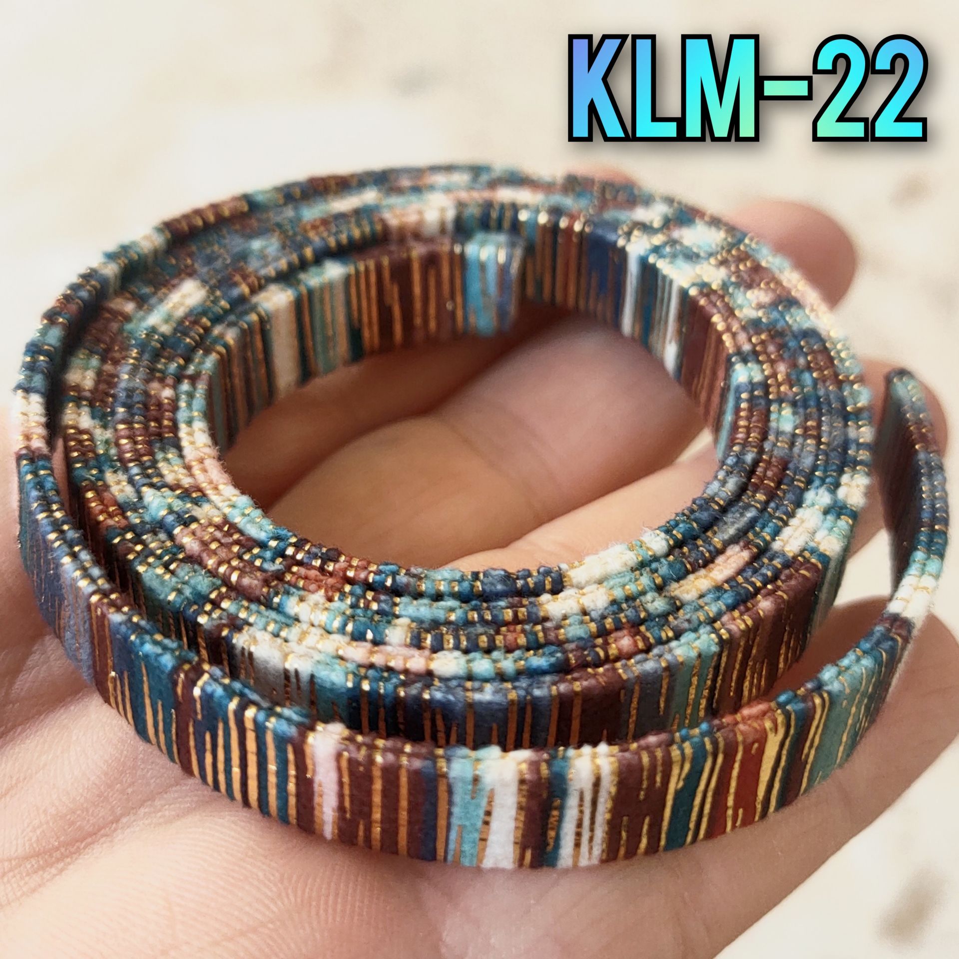 KLM-22 Yassı Simli Kilim Kordon ( Bohem Kordon)