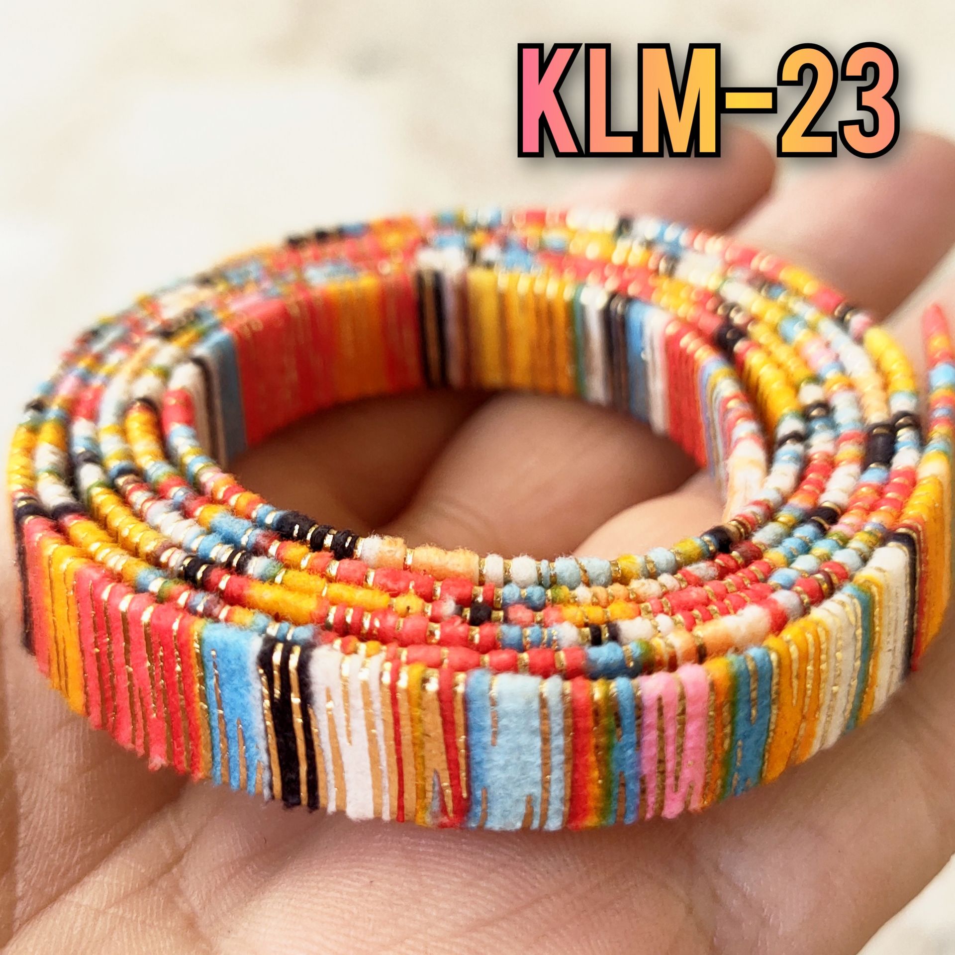 KLM-23 Yassı Simli Kilim Kordon ( Bohem Kordon)