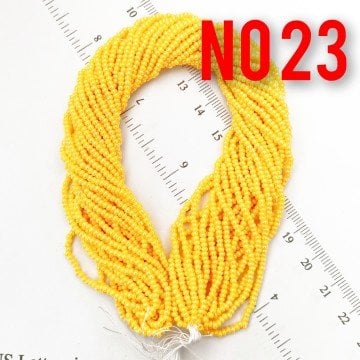 No: 023 Parlak Sarı Preciosa Dizi Kum Boncuk 11/0