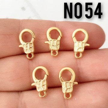 No : 54 24 Ayar Mat Altın Kaplama Desenli Papağan 5 adet