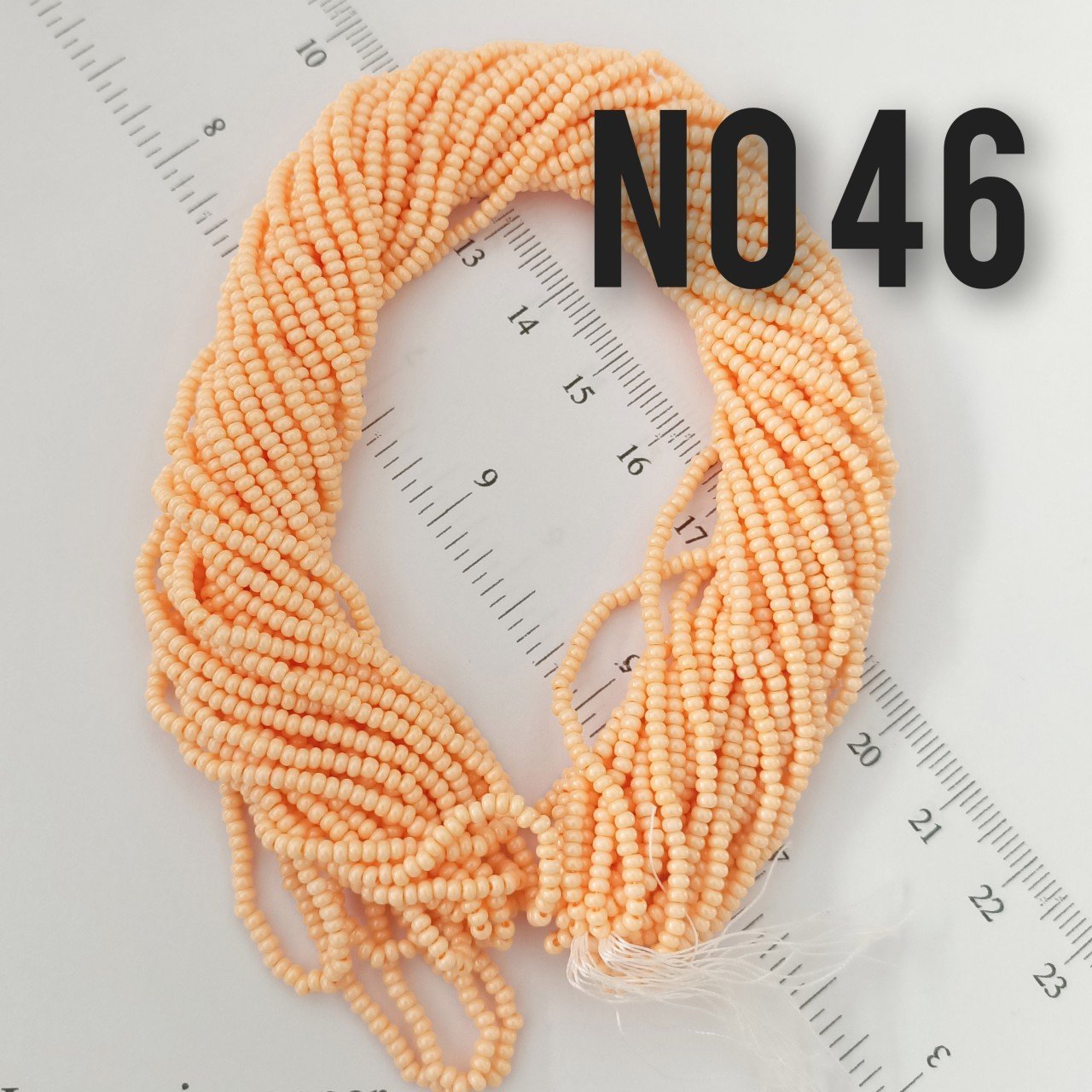 No: 046 Mat Şeftali Rengi Preciosa Dizi Kum Boncuk 11/0