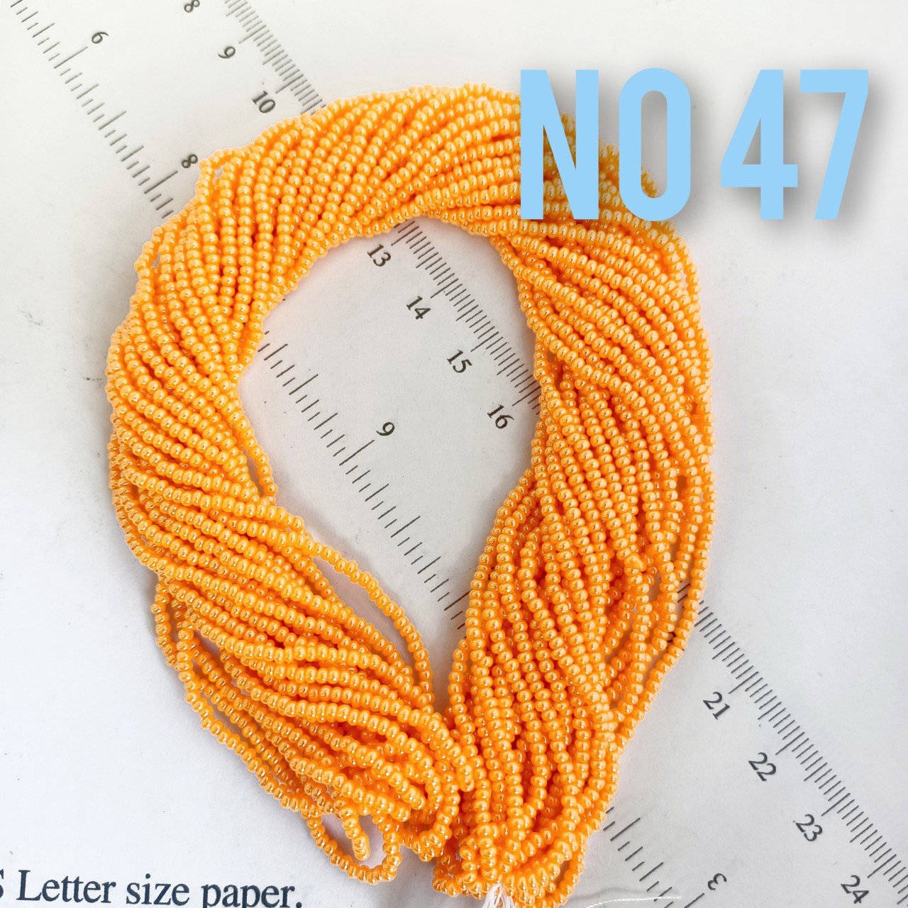 No: 047 Parlak Portakal Preciosa Dizi Kum Boncuk 11/0