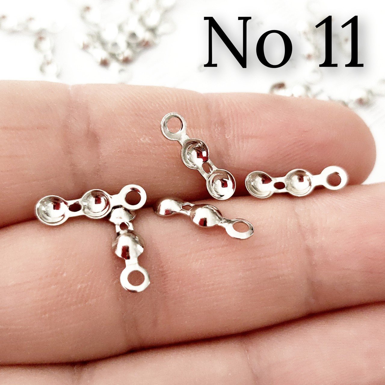 No: 11 Rodyum Kaplama Pirinç Düğüm Kapama