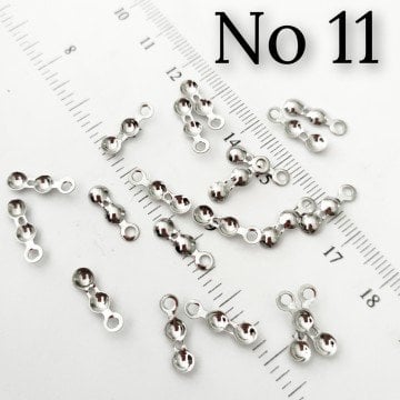 No: 11 Rodyum Kaplama Pirinç Düğüm Kapama