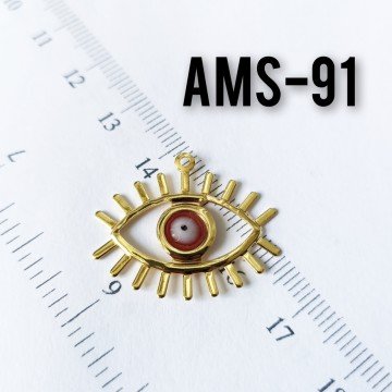 AMS-091 Altın Kaplama Mineli Göz