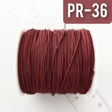 PR-36 Bordo-Kahve Paraşüt İpi 0.8 mm