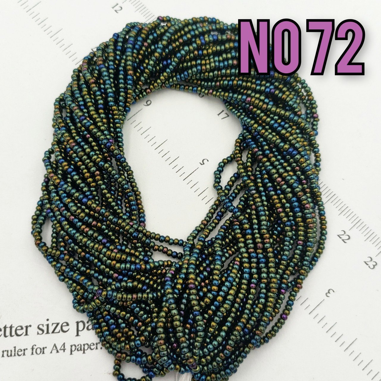 No: 072 Yanar Döner Yeşil Preciosa Dizi Kum Boncuk 11/0