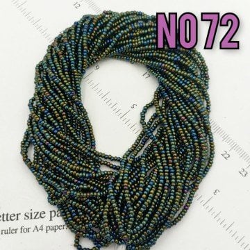 No: 072 Yanar Döner Yeşil Preciosa Dizi Kum Boncuk 11/0
