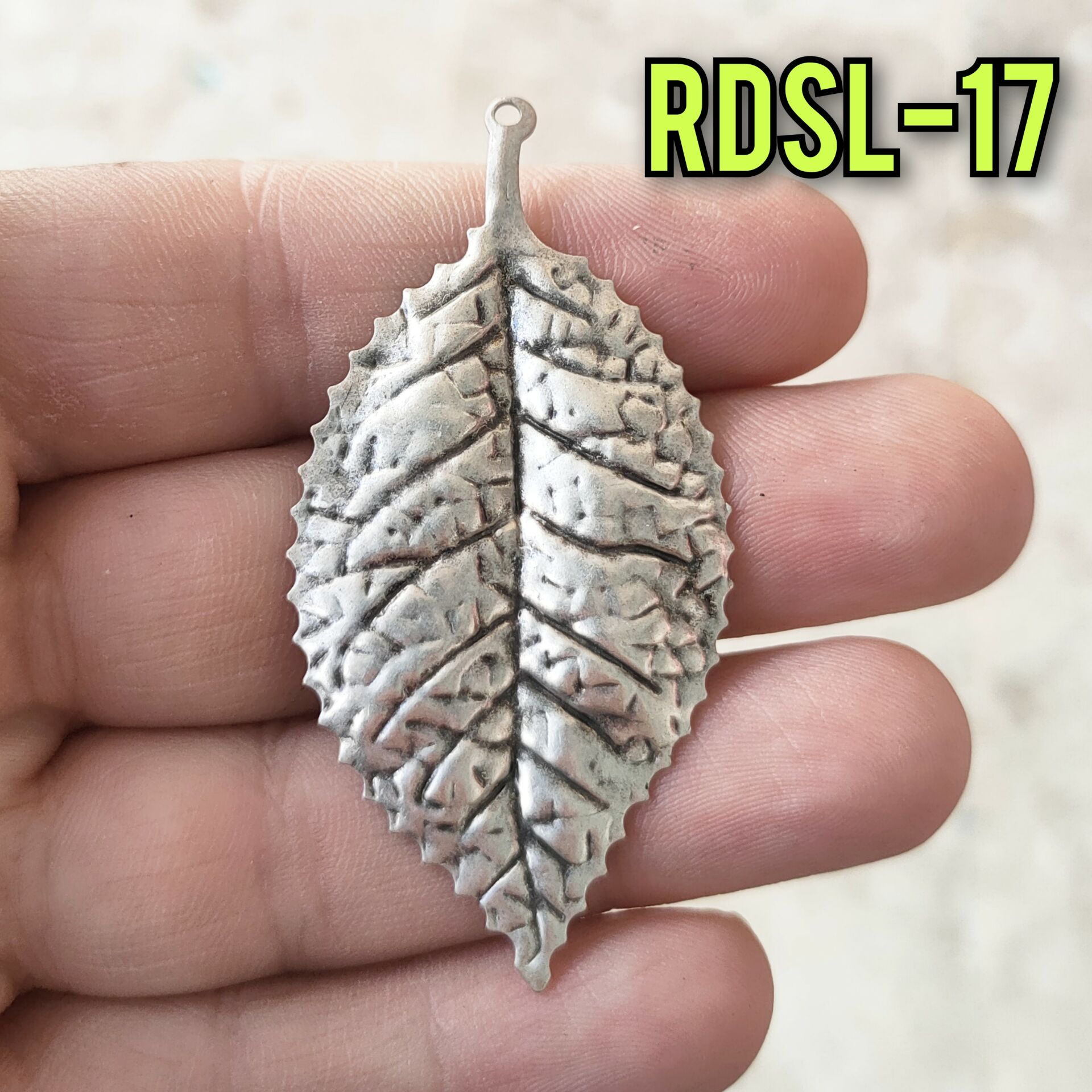 RDSL-17 Gümüş Kaplama Pirinç Yaprak Sallantı