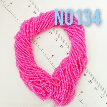 No: 134 Neon Pembe Preciosa Dizi Kum Boncuk 11/0
