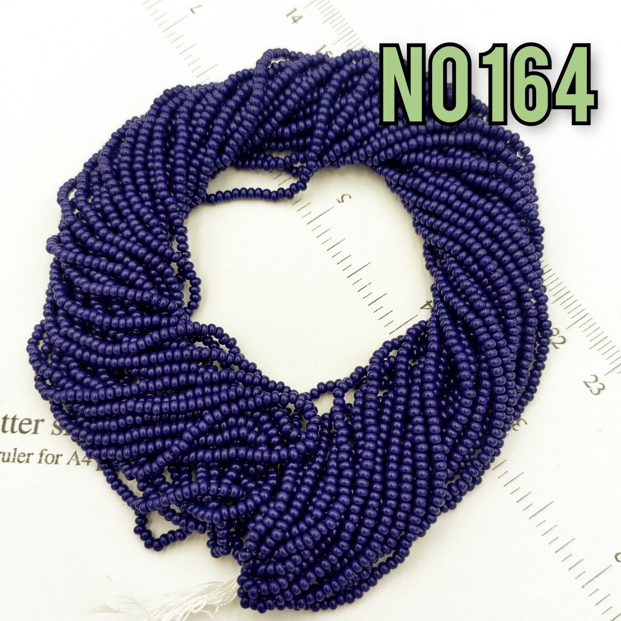 No: 164 Mat (opak) Lacivert Preciosa Dizi Kum Boncuk 11/0