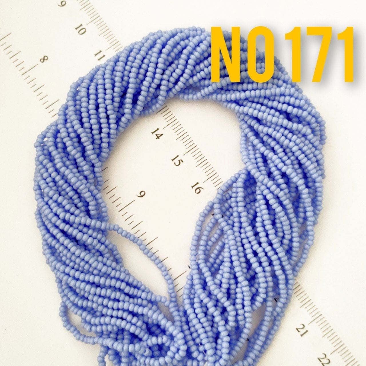 No: 171 Mat (opak) Mavi Preciosa Dizi Kum Boncuk 11/0