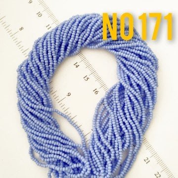 No: 171 Mat (opak) Mavi Preciosa Dizi Kum Boncuk 11/0