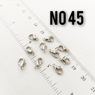 No : 45 Nikel Kaplama Papağan Klips (501) 10 mm