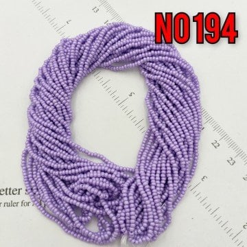 No: 194 Mat (boyalı) Eflatun Preciosa Dizi Kum Boncuk 11/0