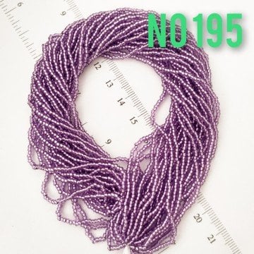 No: 195 Kristal Mor Preciosa Dizi Kum Boncuk 11/0