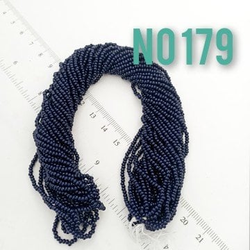 No: 179 Opak Lacivert Preciosa Dizi Kum Boncuk 11/0