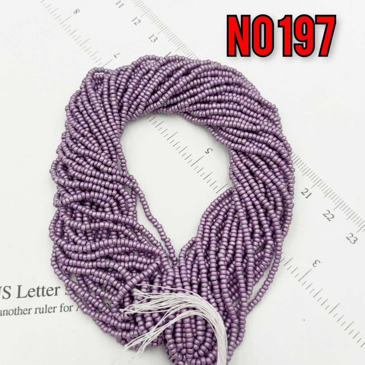 No: 197 Fırınlanmış Mat Mor Preciosa Dizi Kum Boncuk 11/0