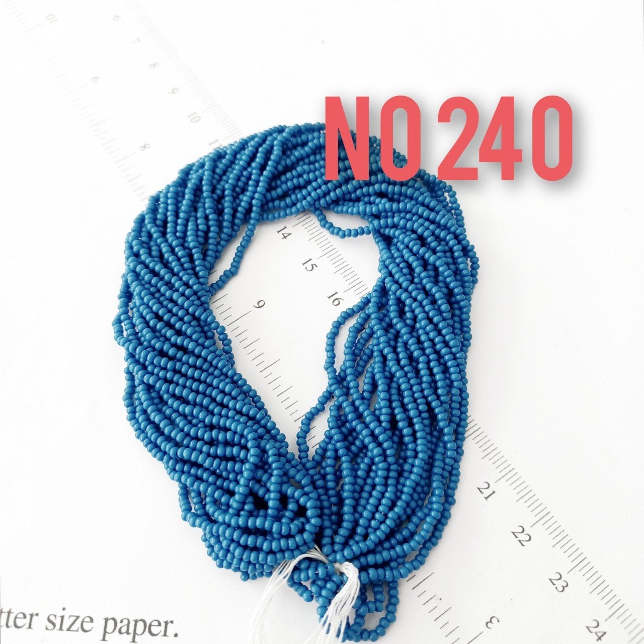 No: 240 Opak Mavi Preciosa Dizi Kum Boncuk 11/0