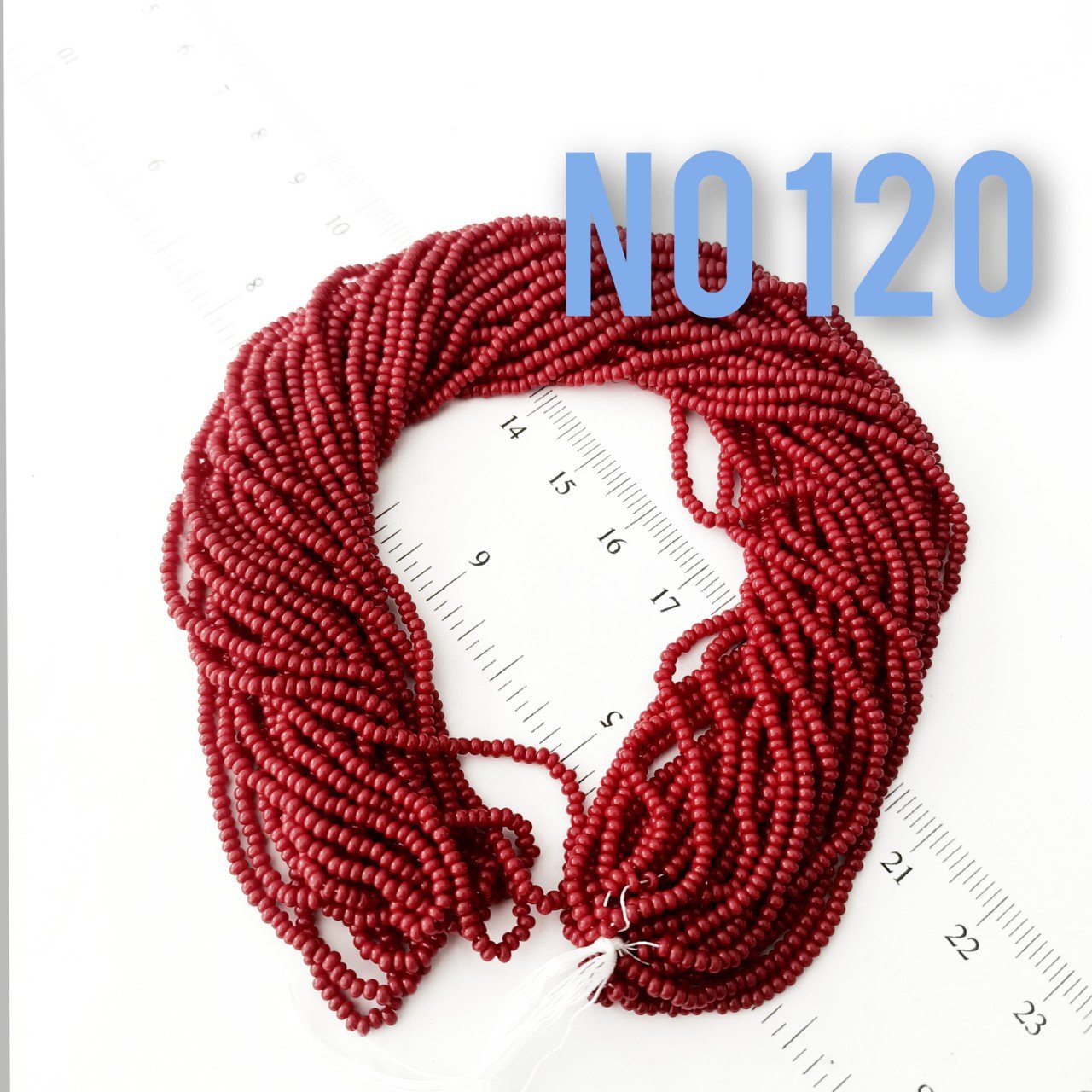 No: 120 Opak Bordo Preciosa Dizi Kum Boncuk 11/0