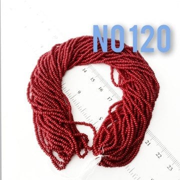 No: 120 Opak Bordo Preciosa Dizi Kum Boncuk 11/0