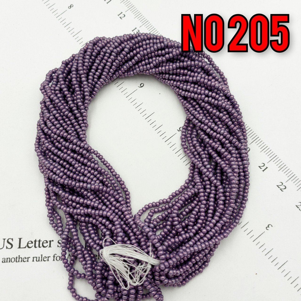No: 205 Fırınlanmış Parlak Mor Preciosa Dizi Kum Boncuk 11/0