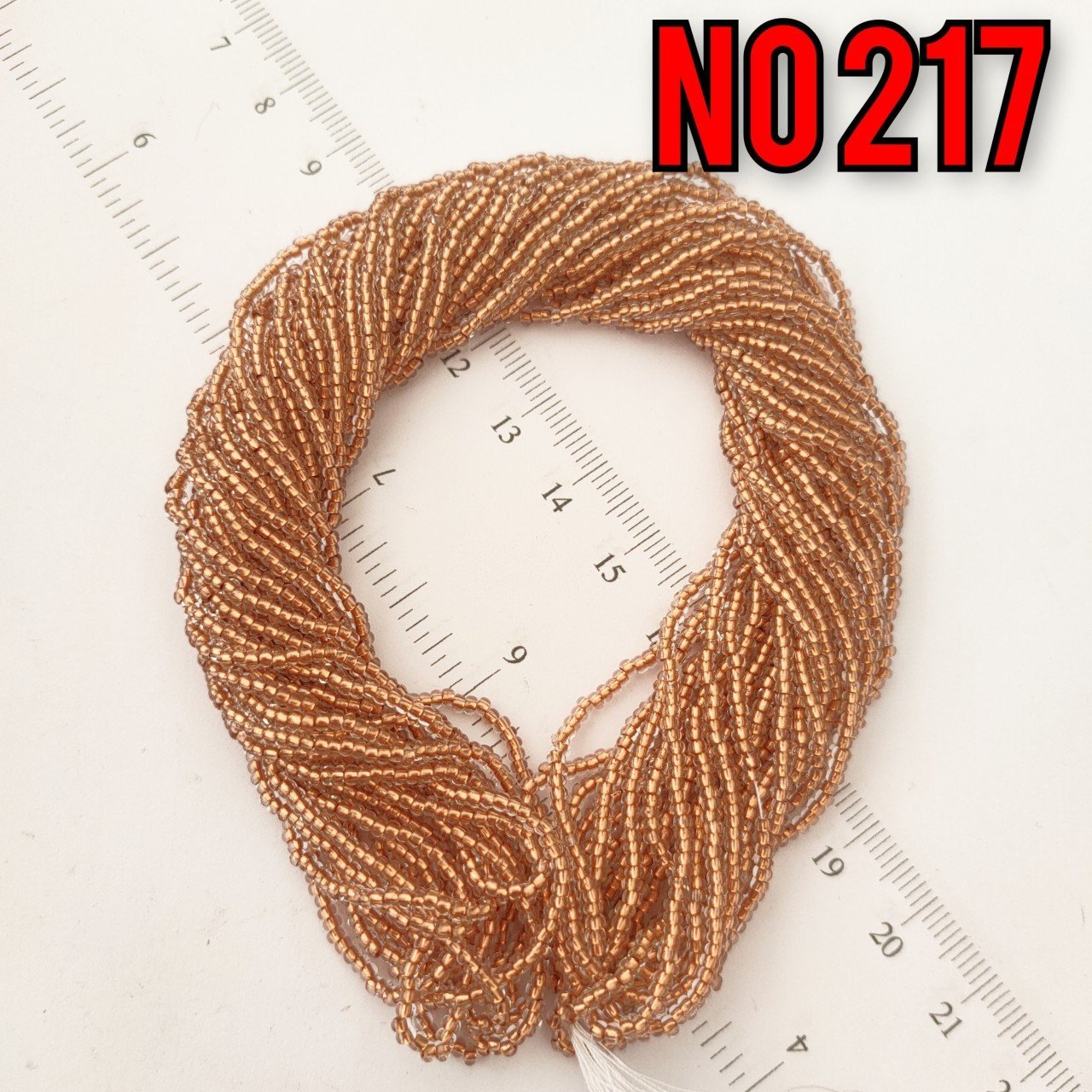 No: 217 Kristal Rose  Preciosa Dizi Kum Boncuk 11/0