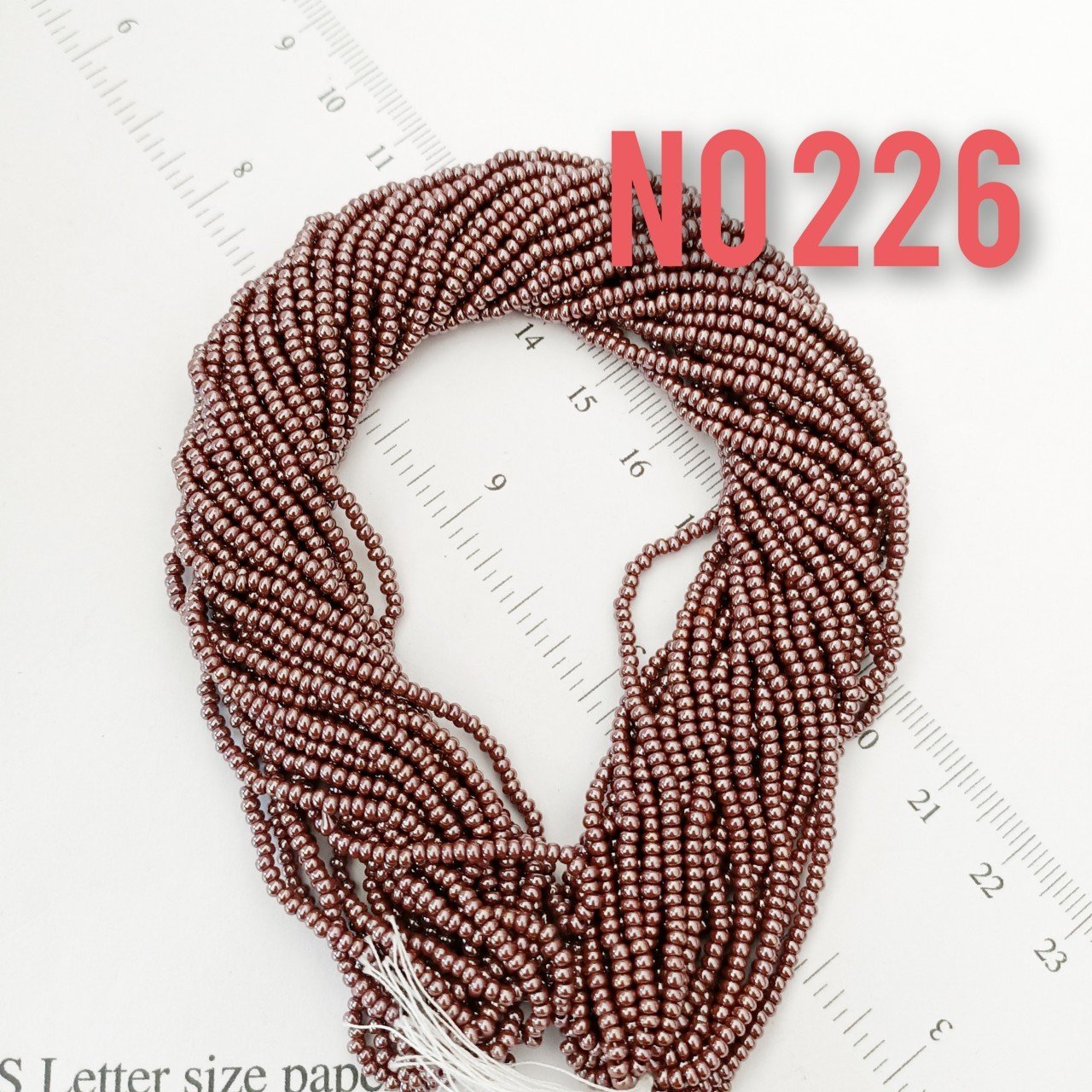 No: 226 Parlak Mürdüm Kahve Preciosa Dizi Kum Boncuk 11/0