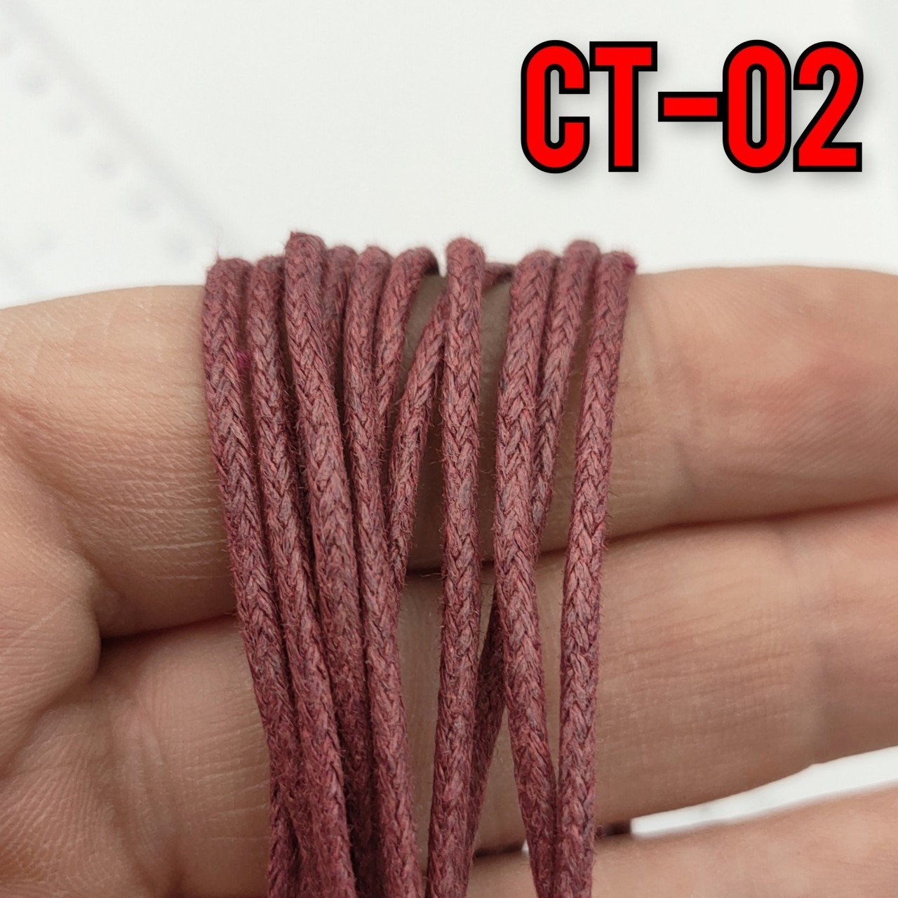 CT-02 Bordo 1.5 mm Koton İp