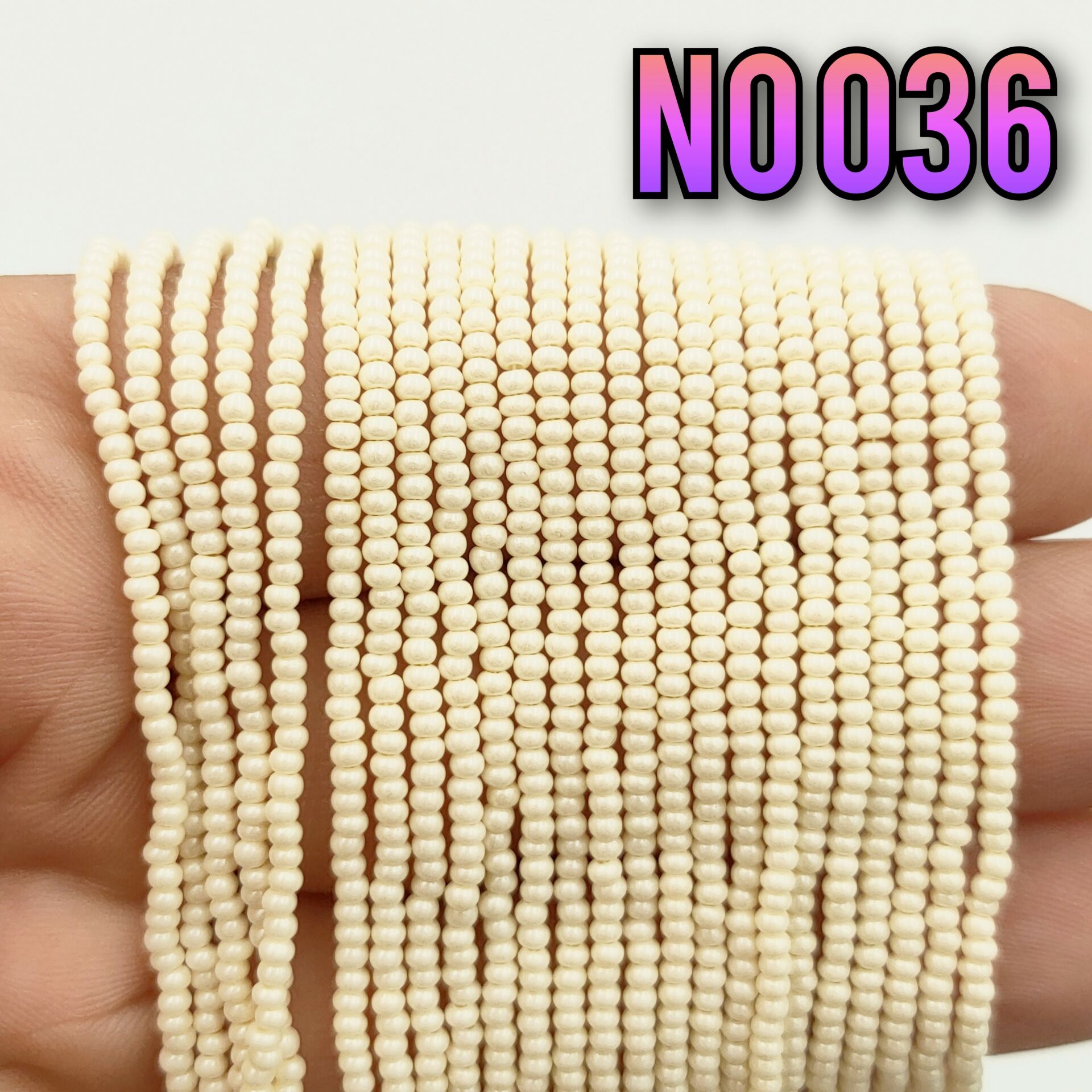 No: 036 Fildişi Sarı Preciosa Dizi Kum Boncuk 11/0
