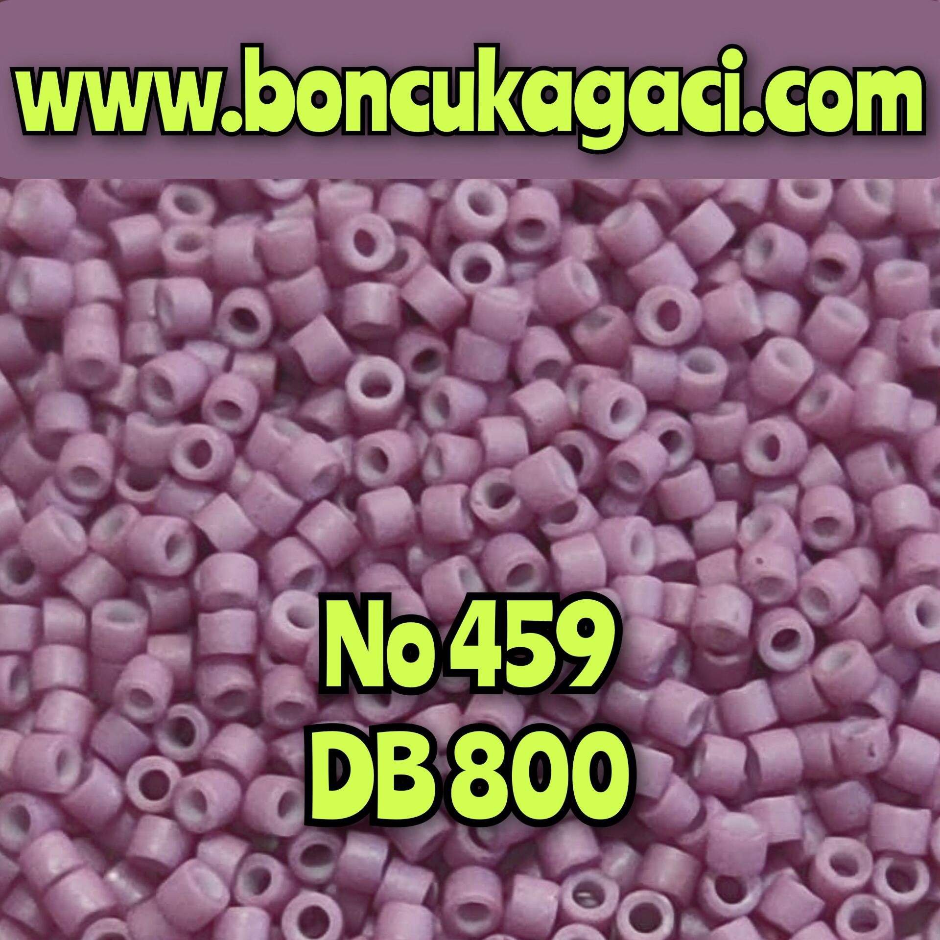 NO:459 Miyuki Delica , Miyuki Boncuk 11/0 DB800 Boyalı Koyu Pembe 2 GRAM