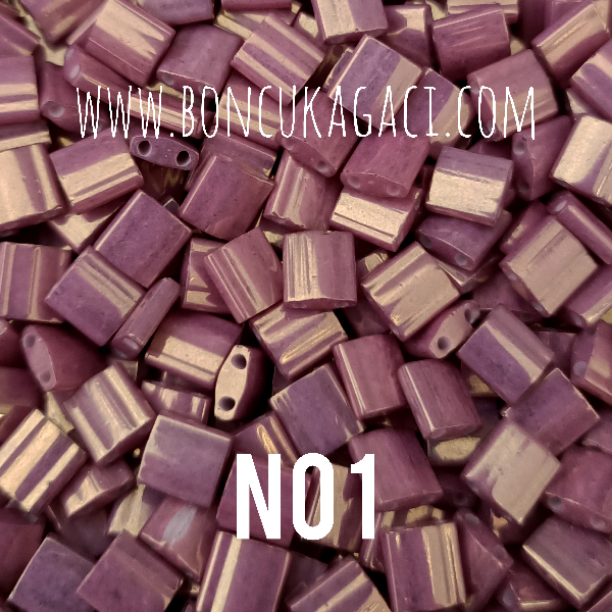 No: 01 Miyuki Boncuk , MİYUKİ TİLA  BONCUK TL1867 Sedefli Eflatun 5 gr