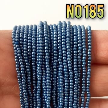 No: 185 Parlak Koyu Mavi Preciosa Dizi Kum Boncuk 11/0
