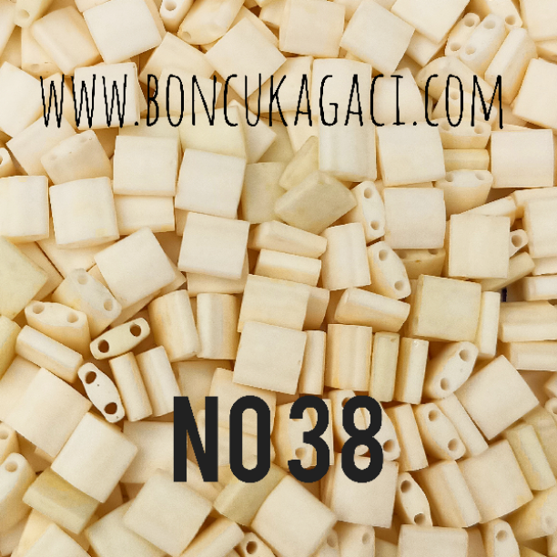 No: 38 Miyuki Boncuk , MİYUKİ TİLA  BONCUK TL2021 Mat Doğal Krem  5 gr