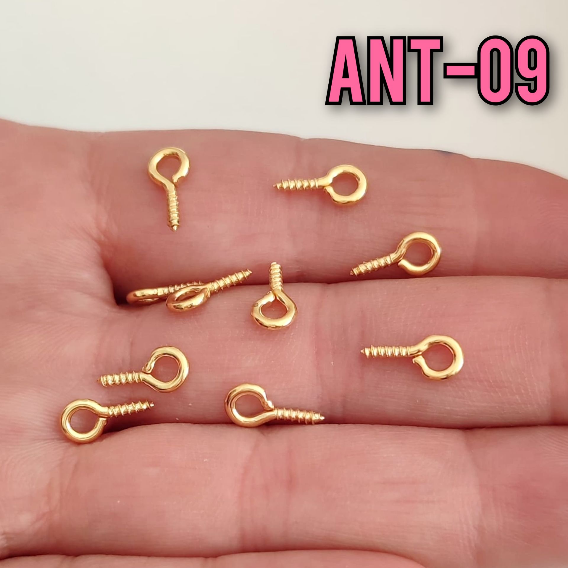 Ant-09 24 Ayar Altın Kaplama Renk Anahtarlık Vidası 10*5 mm