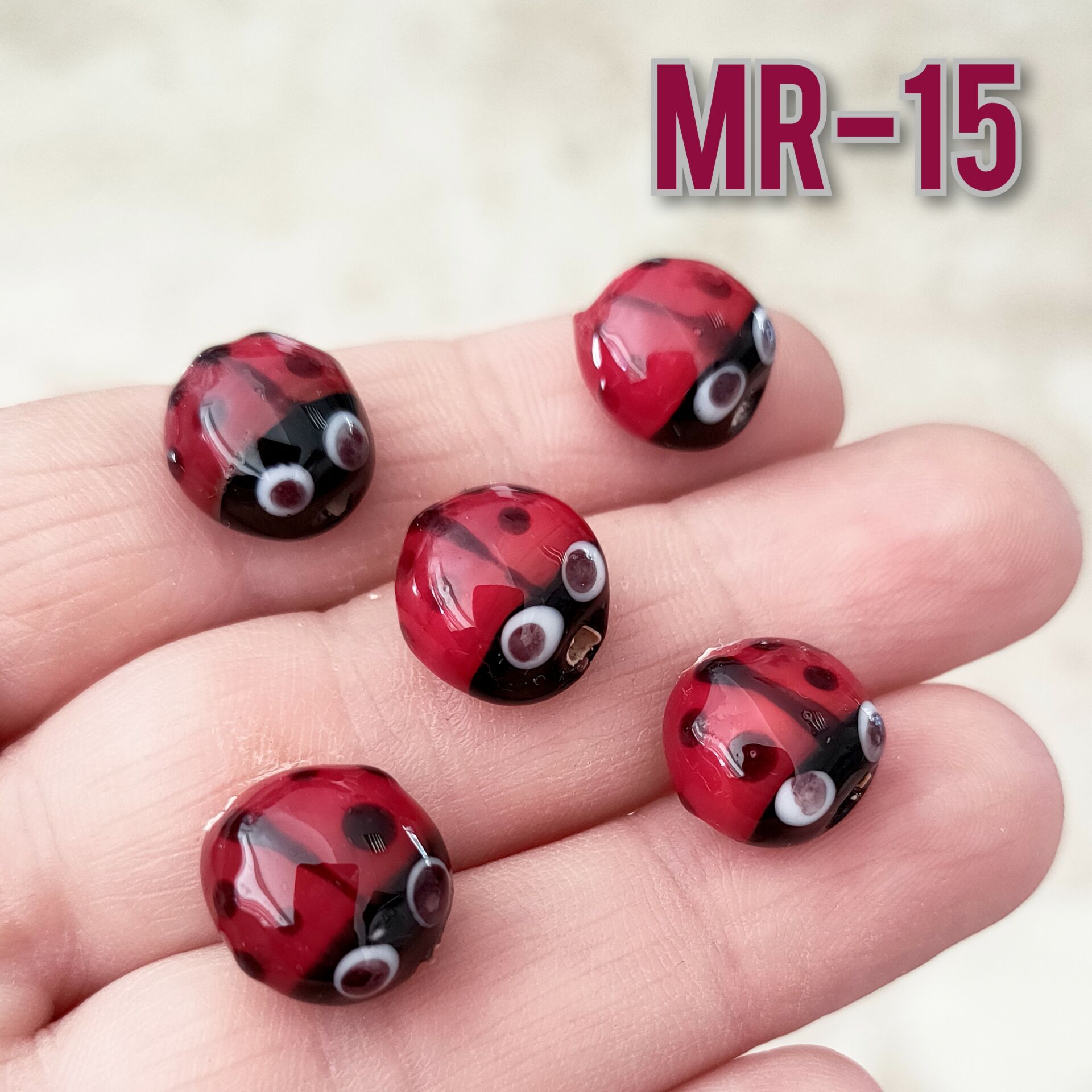 MR-15 Murano El Yapımı Uğur Böceği