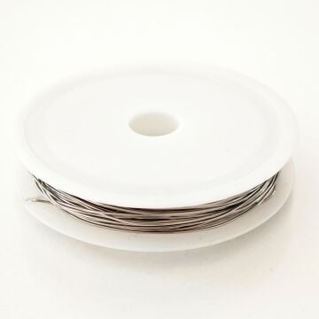 ÇLT-01 A Kalite Gümüş Renk Çelik Bükülebilir Tel 0.6 mm ( Wire Wrap ) 10 m