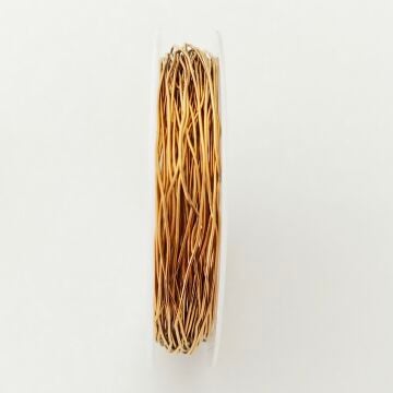 ÇLT-02 A Kalite Kaplama Altın Renk Çelik Bükülebilir Tel 0.6 mm ( Wire Wrap ) 10 m