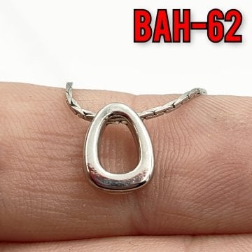BAH-62 Rodyum Kaplama O Harfi Boncuk