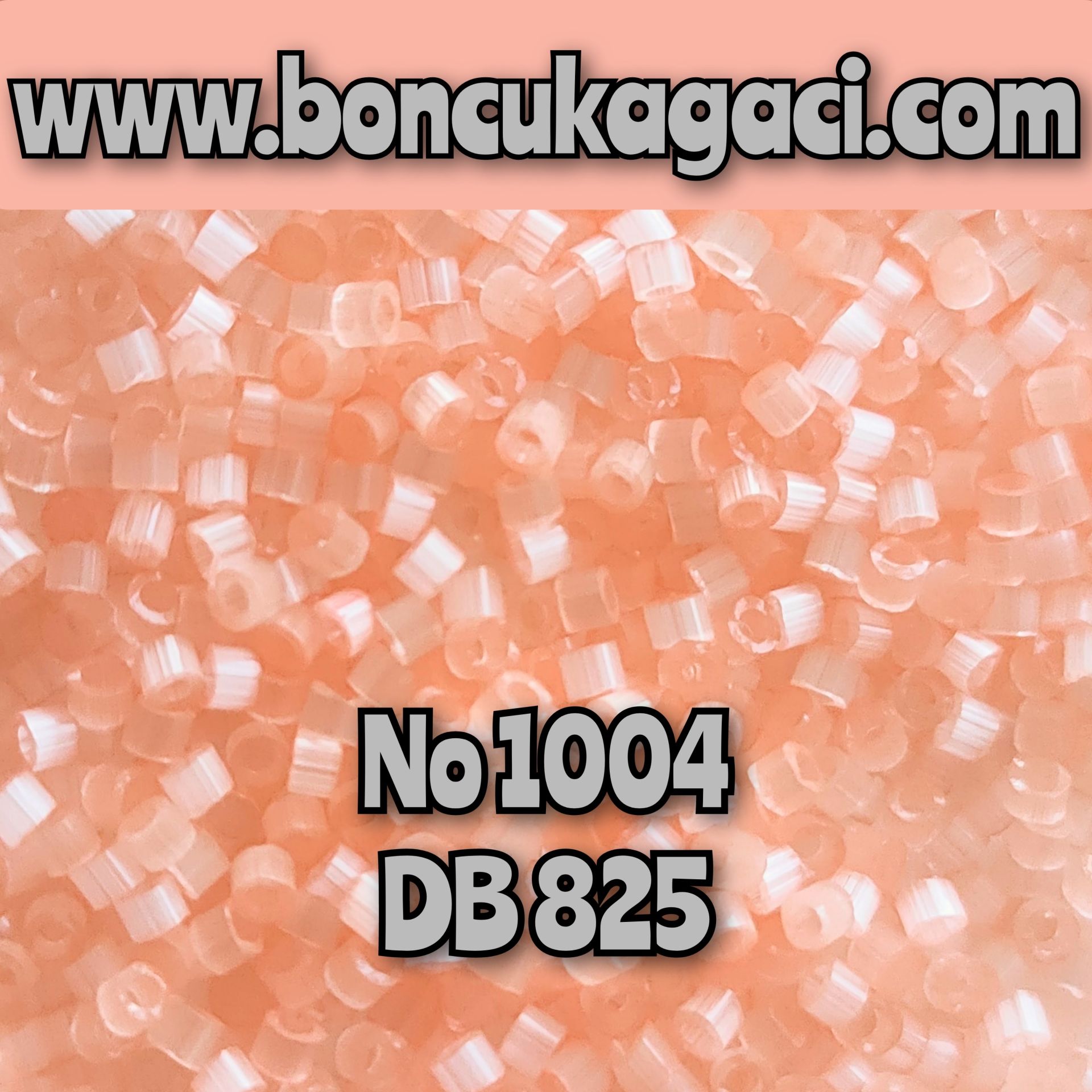 NO:507 (eski 1004 no) Miyuki Delica Boncuk 11/0 DB825 İpek Saten Somon