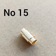 No: 15 - 7 mm Altın Kaplama Kapsül Mıknatıs Kapama