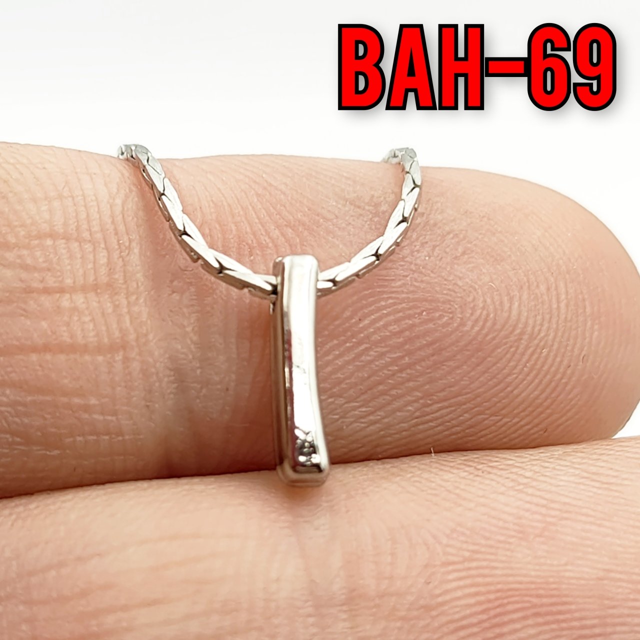 BAH-69 Rodyum Kaplama I Harfi Boncuk