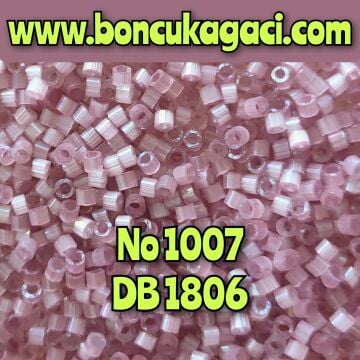 NO:1007 Miyuki Delica Boncuk 11/0 DB1806 İpek Saten Boyalı Şarabî Açık Mor