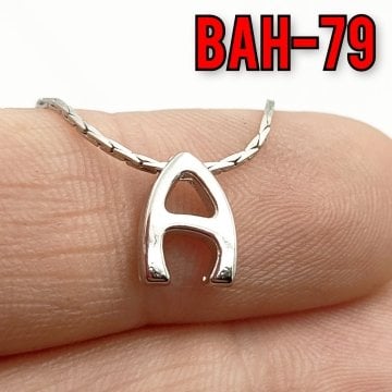 BAH-79 Rodyum Kaplama A Harfi Boncuk