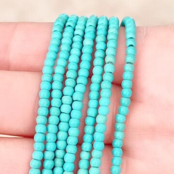 DT-017 İmitasyon Turkuaz Dizi Doğal Taş 3 mm
