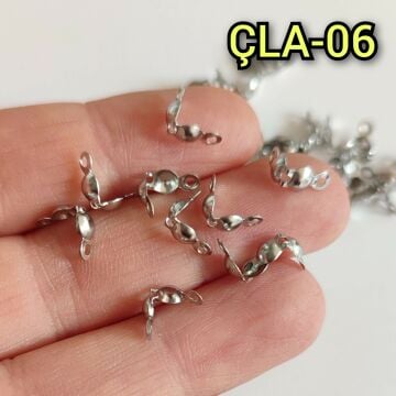 ÇLA-06 A Kalite Gümüş Renk 316L Çelik Düğüm Kapama