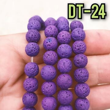 DT-022 Koyu Mor Lav Taşı 8 mm