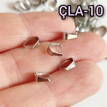 ÇLA-010 A Kalite Gümüş Renk 316L Çelik Mengeç Tepelik 6.5*3 mm