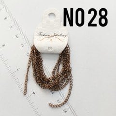 No : 028 Bakır Renk Uzatma Zinciri 2 * 3 mm